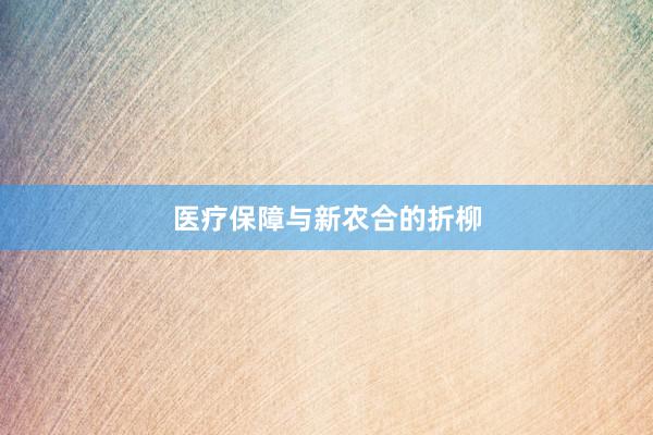 医疗保障与新农合的折柳